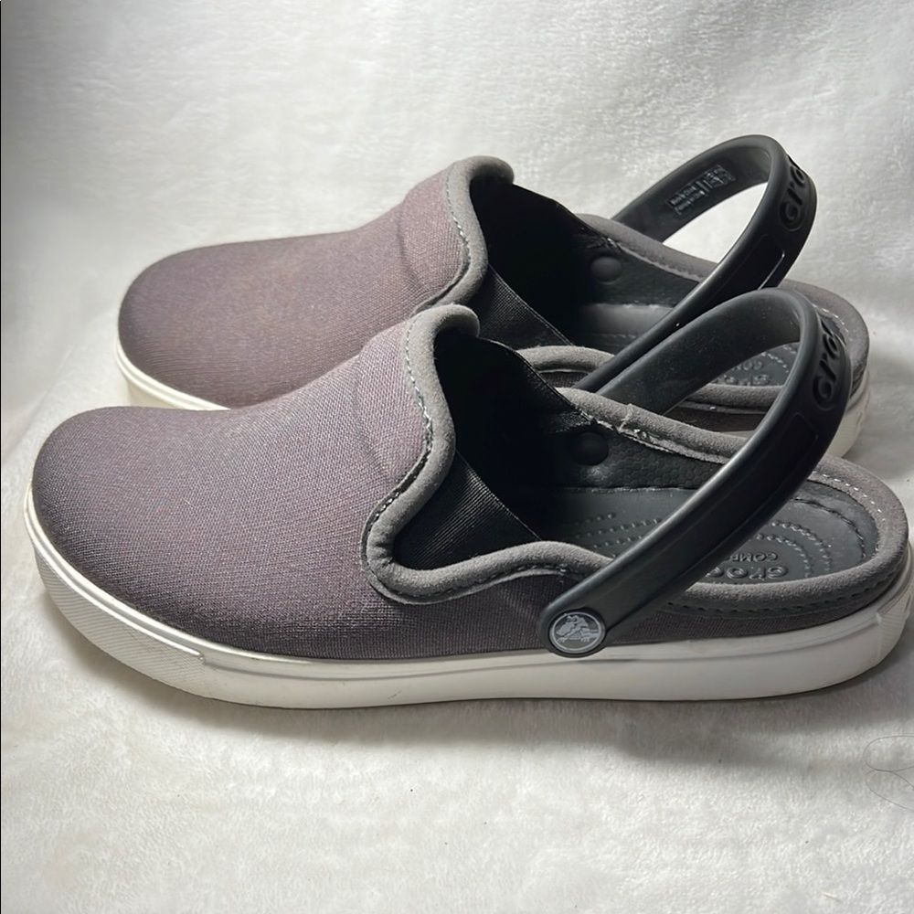 CROCS Citilane Canvas Slip-On Clogs - Size6 - Picture 5 of 8